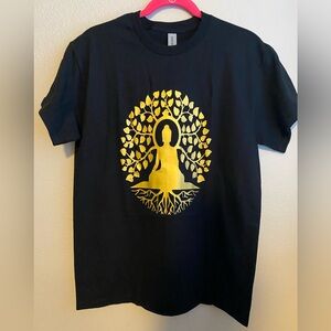 Asian Root Black T- Shirt